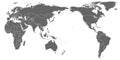 World Map vector. Gray similar world map blank vector on white background. Gray similar world map with borders of all countries.